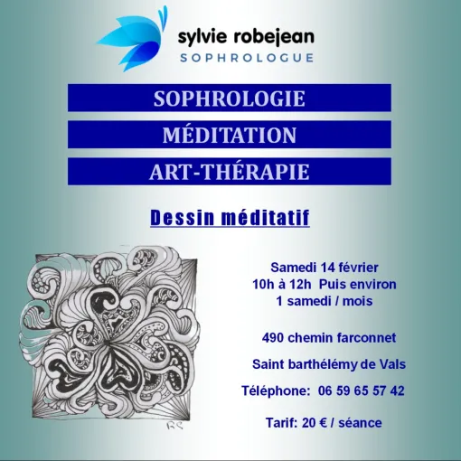 Atelier dessins méditatifs prés de Romans sur Isère saint vallier, saint donat, tain l'hermitage, Romans-sur-Isère, Sylvie Robejean