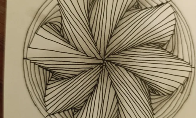 zentangle, exploration du cercle en art-thérapie